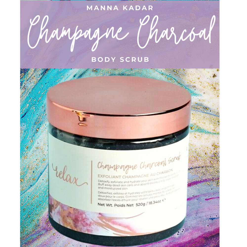 Manna Kadar Relax Champagne Charcoal Body Scrub